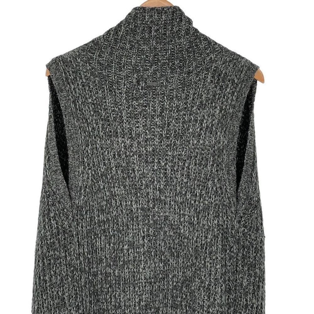 Prana Thalia Sweater Vest Cardigan Sleeveless‎ Open Front Chunky Gray Women XS - Picture 8 of 11